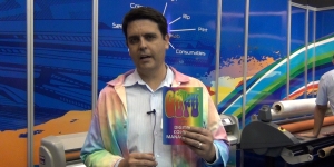 Michael Rooney with his book The Colour Guru 300
