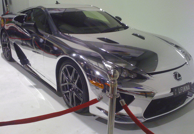 Lexus LFA wrapped in Conformable Chrome Easy Apply RS