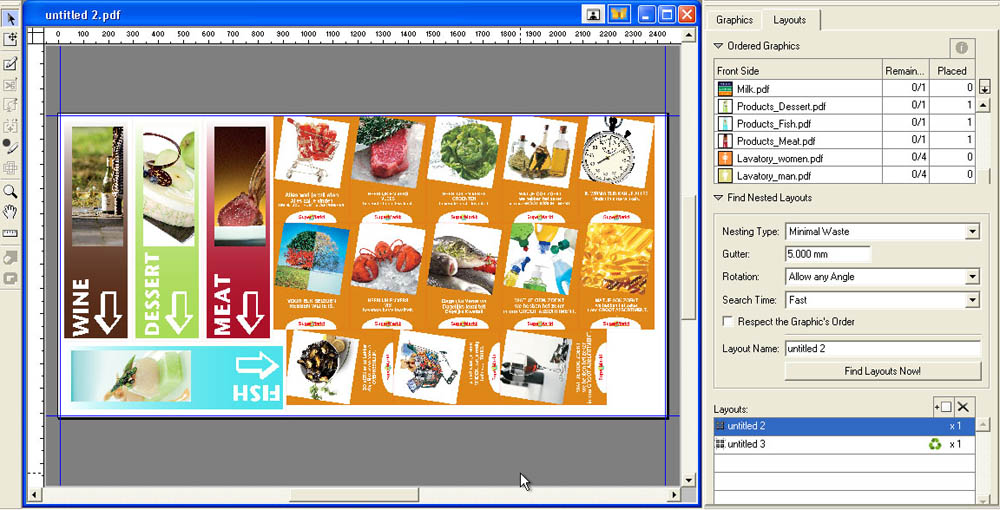 ESK i-cut Suite layout