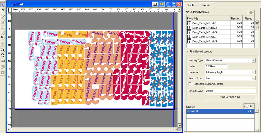 ESK i-cut Suite layout door
