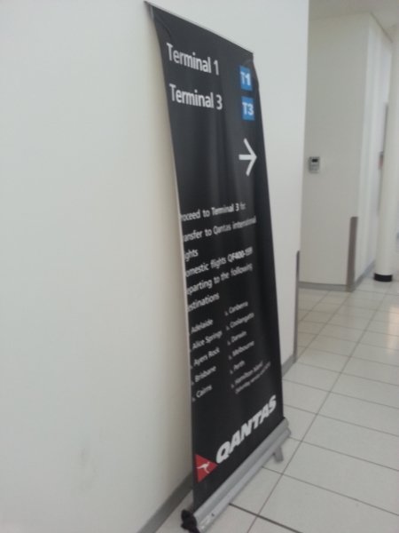 Poor signage at Sydney airport