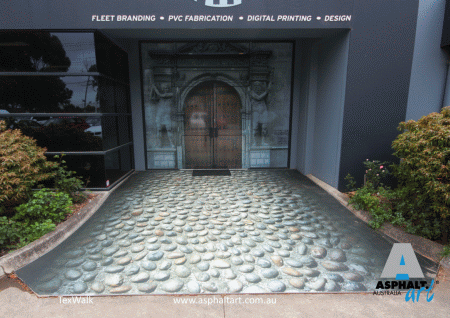 TexWalk on tiles outdoors