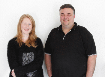 Left- Mairead Tracey Assistant Right- Warren Van Den heuval Company Director small