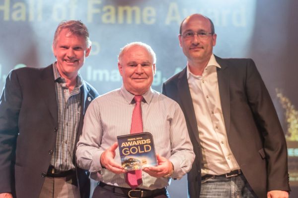 Keith Ferrell with his award
