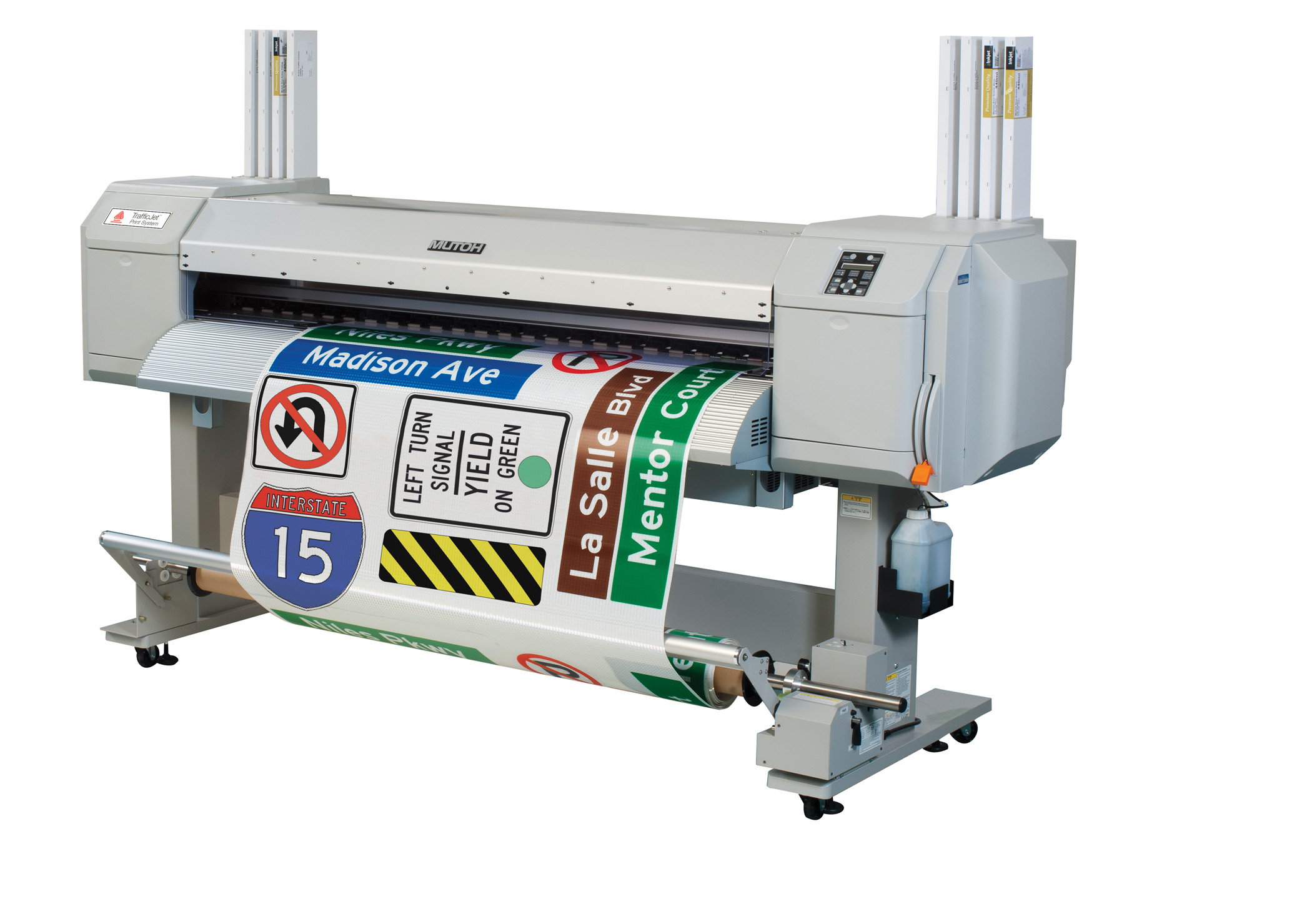 The Mutoh printer enables the TrafficJet