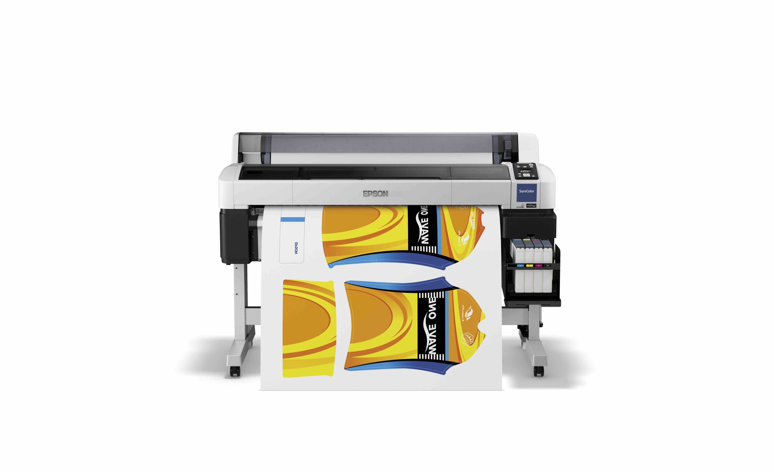 SureColor SC-F6200 front with Print Sample