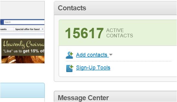 Constant Contact contacts
