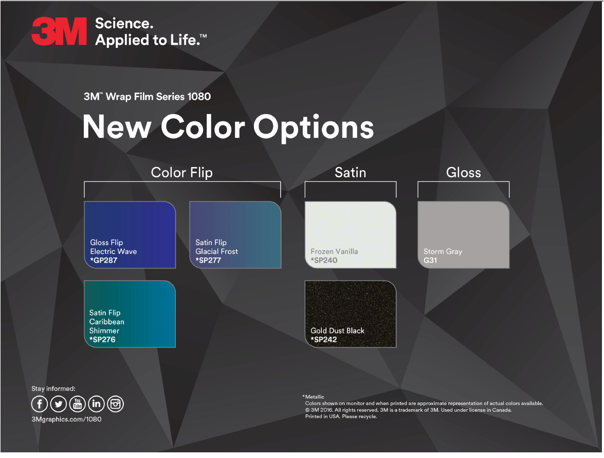 3M new colours