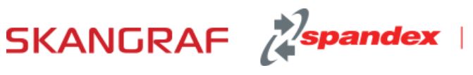 Skangraf and Spandex logo