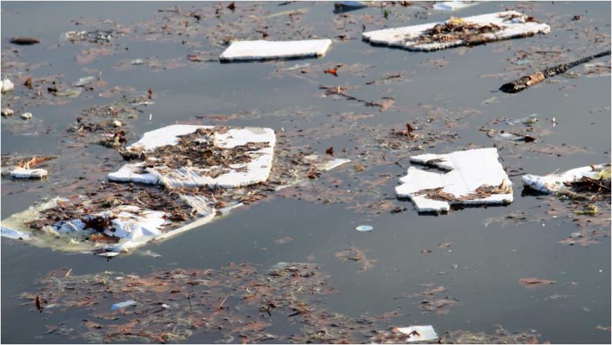 Poystyrene on ice