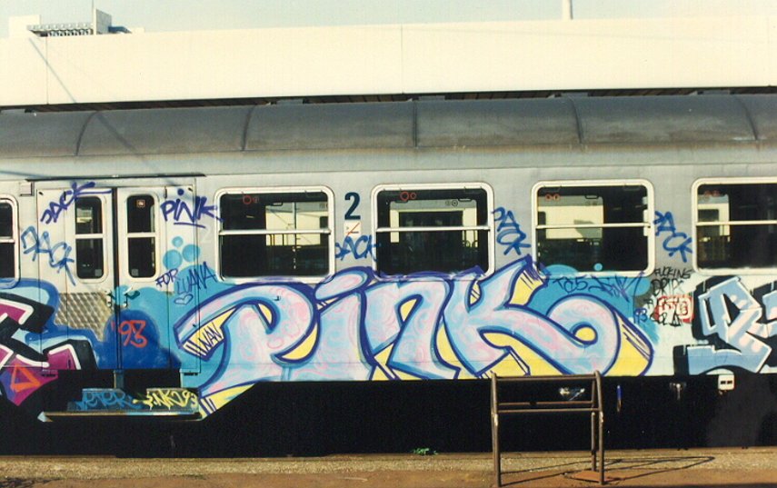 Lady Pink Pink On a European Train 1993