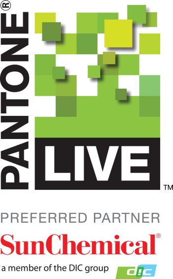 PantoneLIVE logo with Sun Chemical