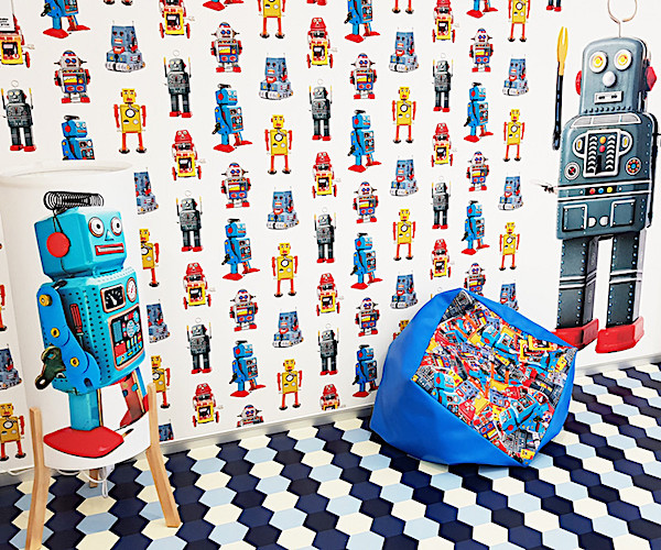 wallpaper and lampshades