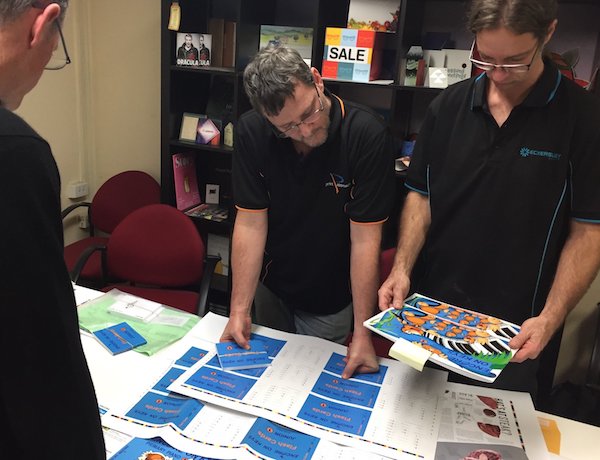 Checking layout and colour management at EPG