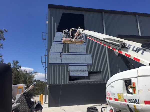 installing ACM cladding photo Bentleigh Group