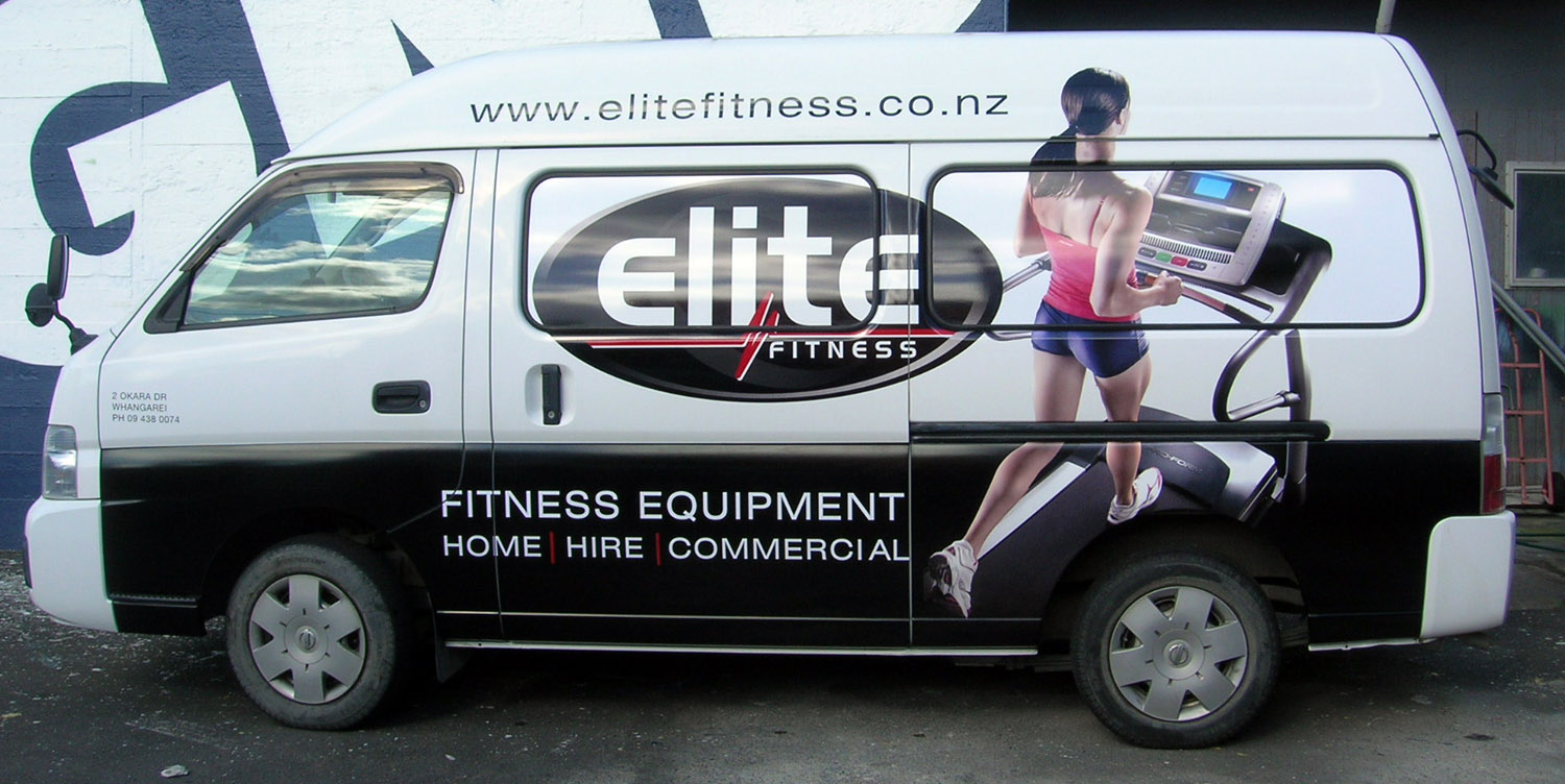DD Elite fitness vehicle wrap