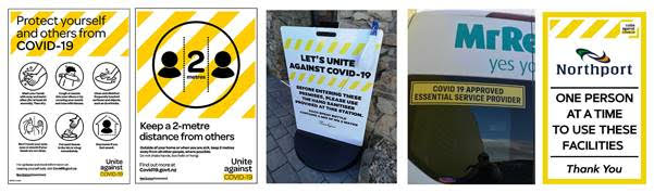 DD Covid signs