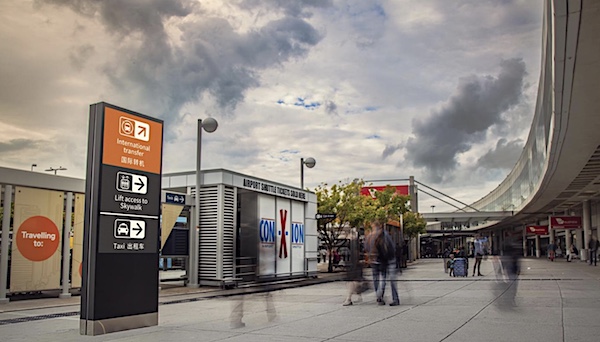 Brisbane Airport Corporation LED Totems by CV Media Signage category Directional Wayfinding Signs