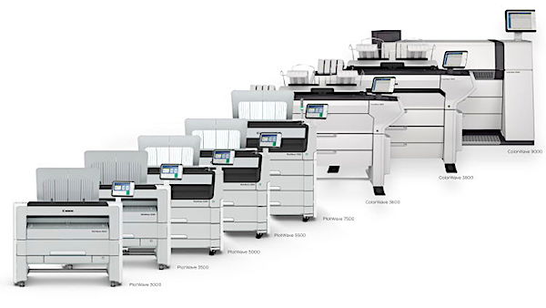 Canon ColorWave and PlotWave series