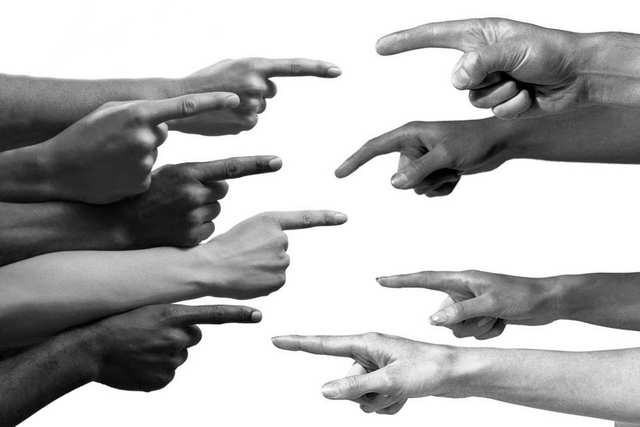Fingers pointing