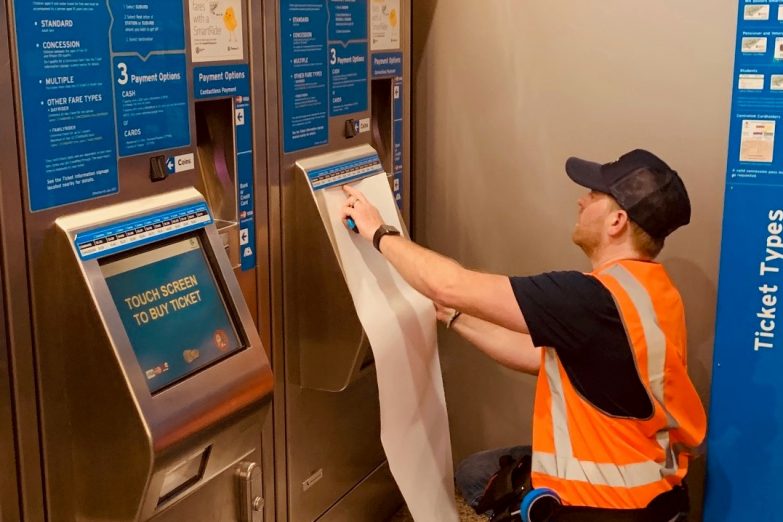 Hexis ticket machines WA rail