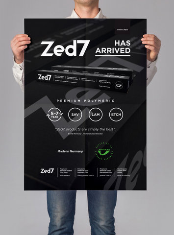 Jetmark Zed7 man holdingposter