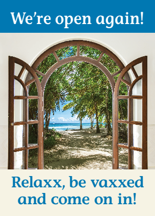 Covid open doors poster