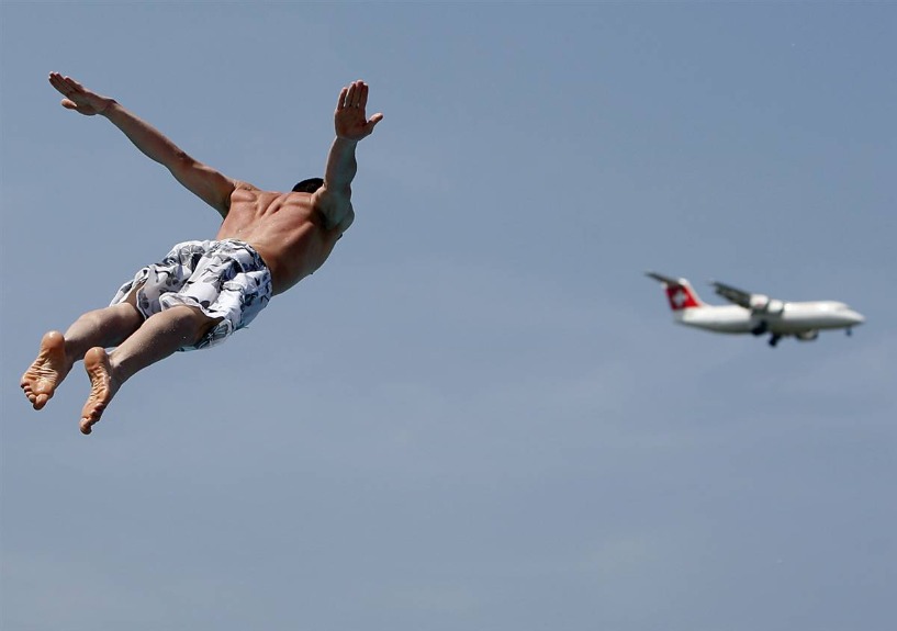 Man flying