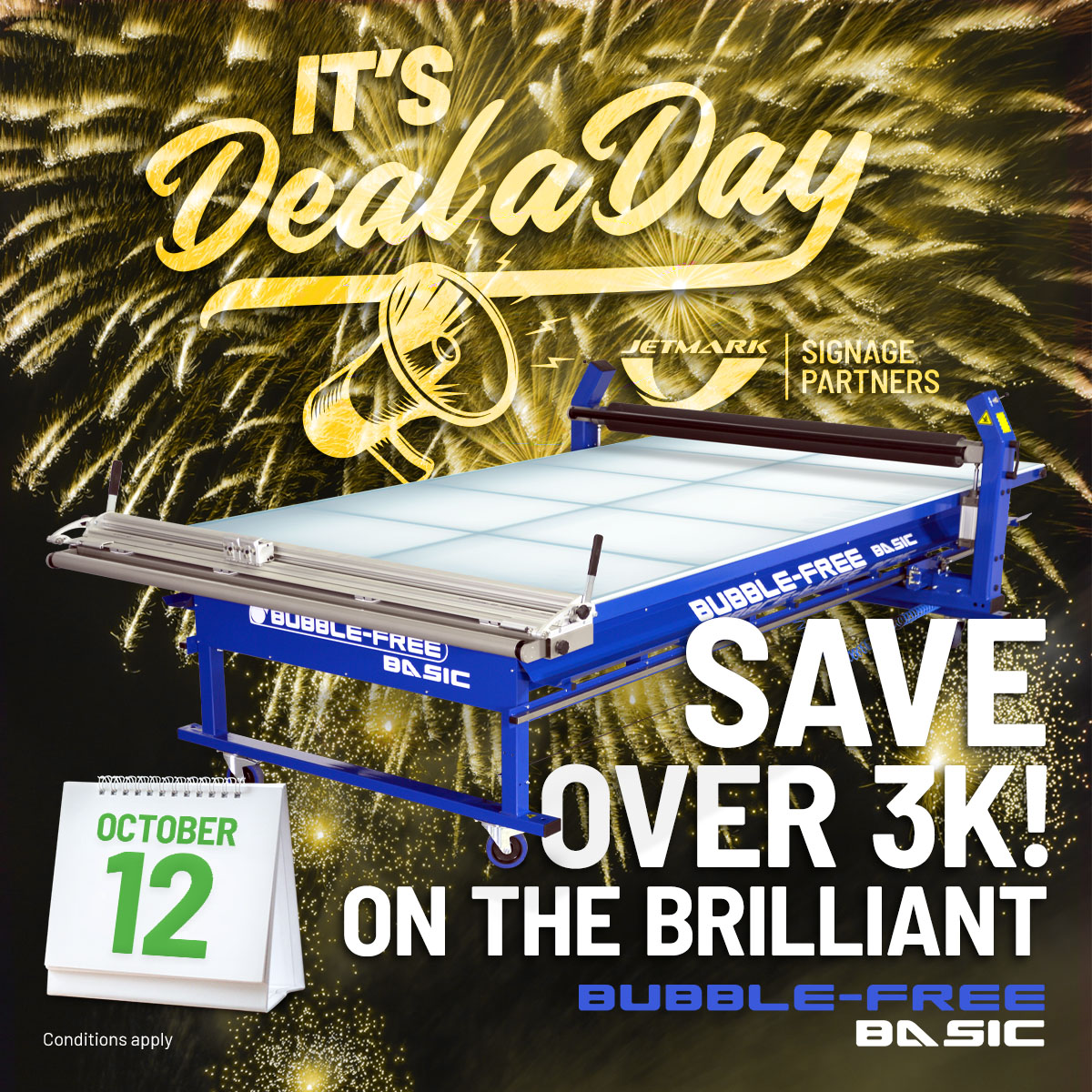 Deal a Day BubbleFree 12 Oct 2021