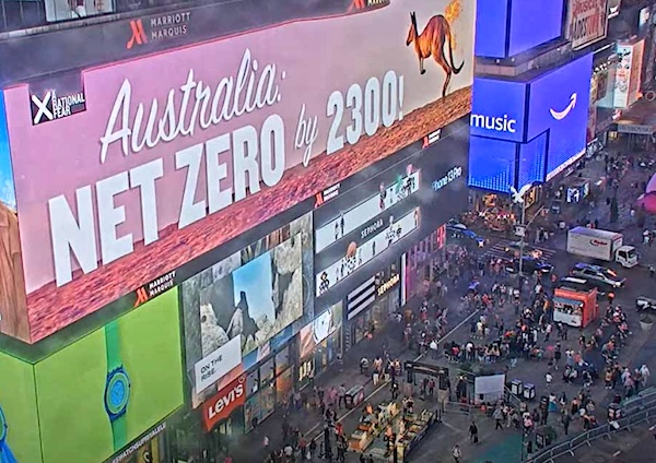 climate ad times sq you tube