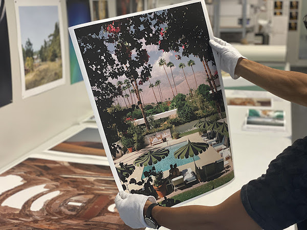 Print on Demand client Caroline McCredie with Palm Springs printed on Canson Rag Photographique
