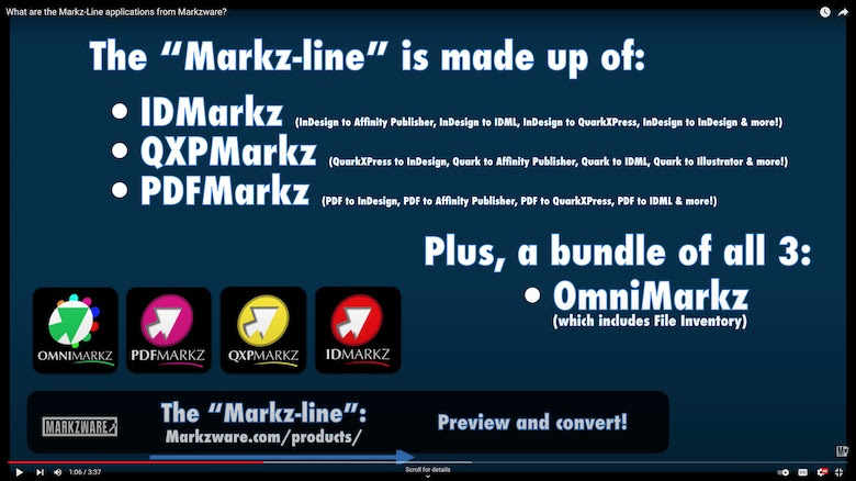Markzware QXP video