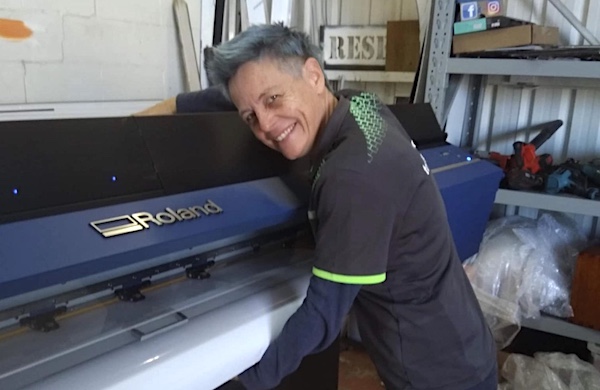 Top Dog Signs owner Deb Jackson July 2021