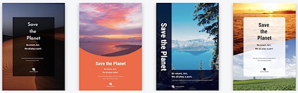 poster artist template samples