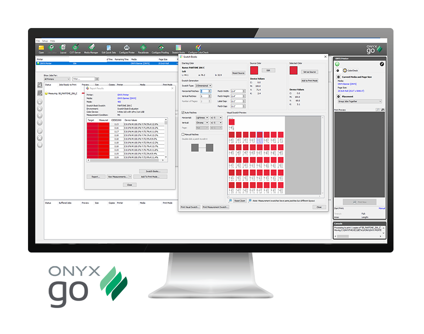 ONYX GO UI with logo