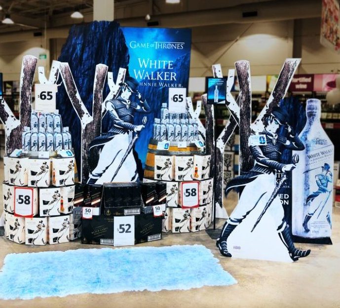 POS DISPLAY White Walker IVE