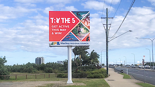 Mackay Council Outdoor LED Screen sign by Voxson