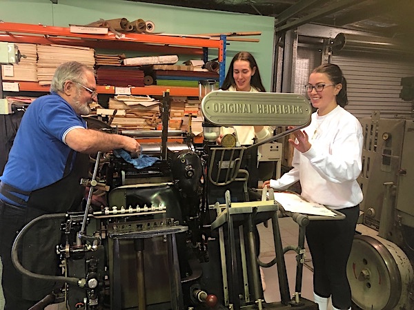 Heidelberg Platen training at the Penrith Museum of Printing.jpg