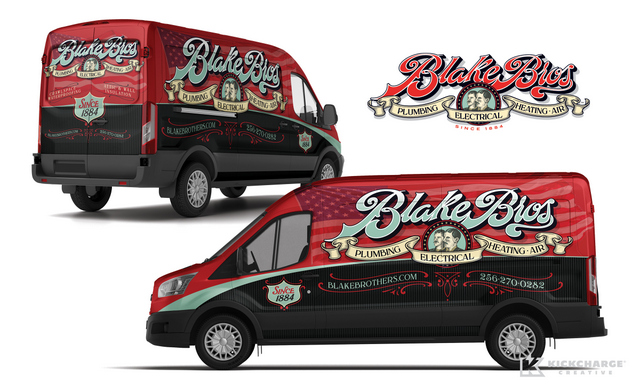 EFI blake brothers ford transit mockuplogo
