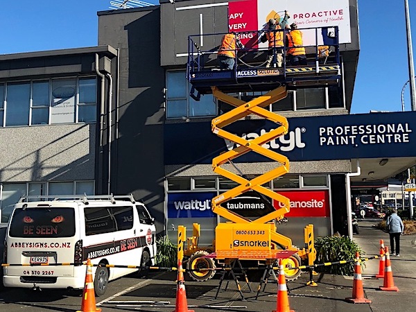 abbeysigns building signage installation