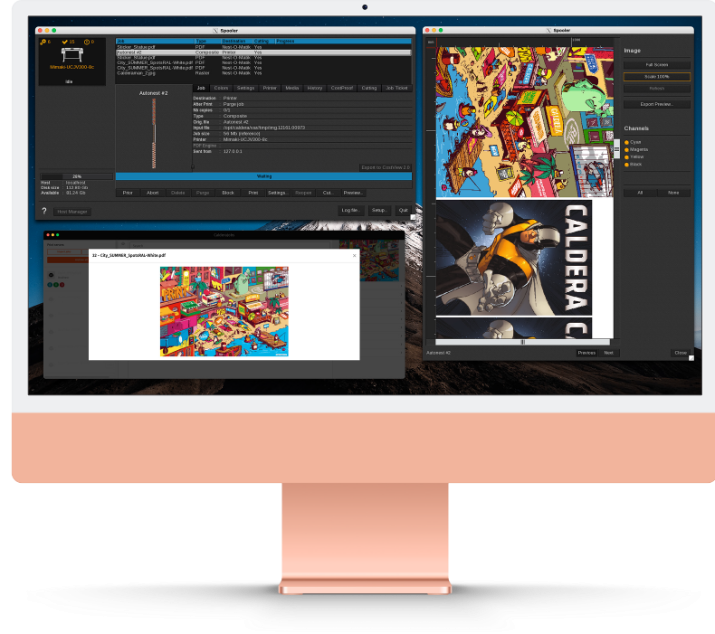 Caldera V16 monitor