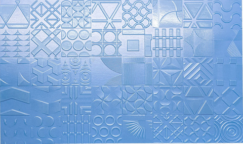 Mutoh Embossed Blue pattern