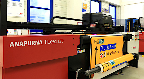 Orafol Agfa reflective machine