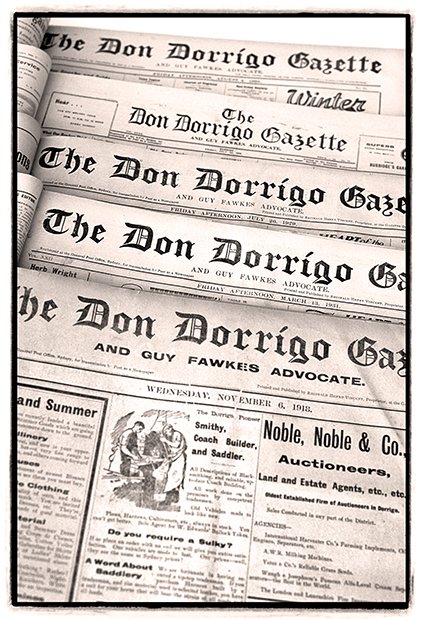Don Dorrigo Old papers 02a Dorrigo BW