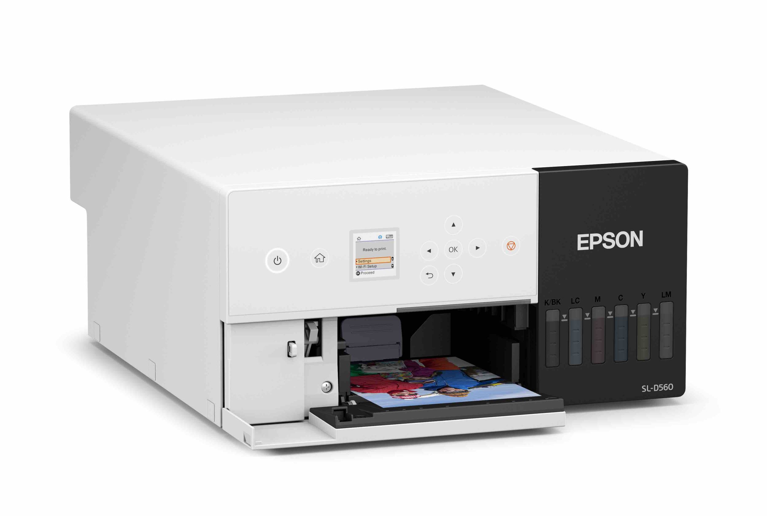 Epson SLD560 Front Left with Print Sample