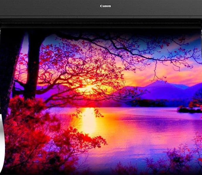 canon IPF print sunset