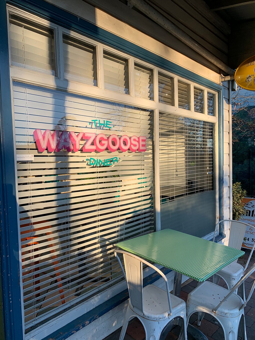 Wayzgoose diner Leura