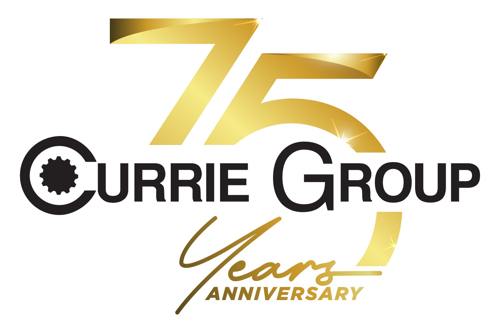 Currie Group 75 Years Logo