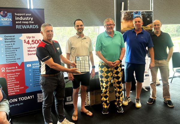 ASGA Qld golfday24 Winning team TRi Vision
