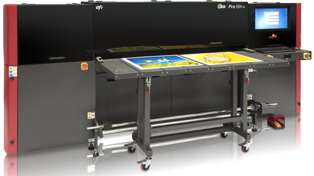 EFI Pro 16h Hybrid Flatbed Roll fed LED Printer 